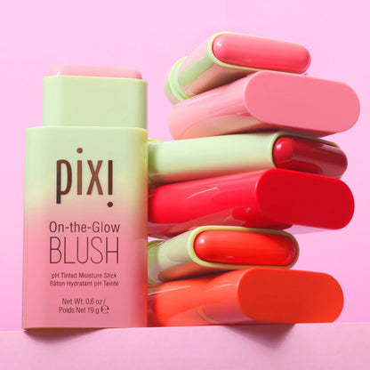 PIXI On-the-Glow Blush Stick – Pack of 3 (Ruby + Juicy + Fleur)